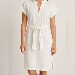 Ann Taylor White Midi Dress